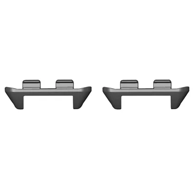 For Honor Band 9 1 Pair Watch Band Connector 12mm Metal Adapter Watch Strap Accessories - Black