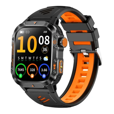 HT36 GPS Smartwatch Precise Positioning Outdoor Sports Fitness Tracker Waterproof Smart Watch - Orange