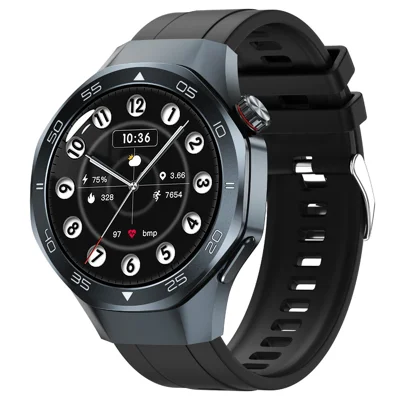 C10 1.53 Inch Smart Watch GPS Tracking Health Monitoring Bluetooth-compatible Calling Fitness Watch - Black