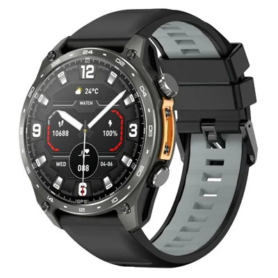 HD300pro 1.43 Inch AMOLED Screen Smart Sports Watch Fitness Tracker with 5 Satellite Positioning Offline Map Navigation - Black