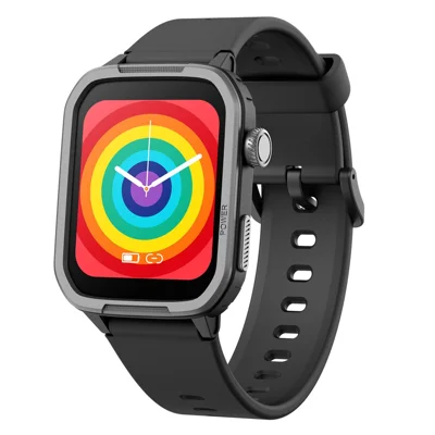 H96 For Kids Smart Watch Waterproof 1.5 Inch Large Screen Heart Rate Sleep Monitoring Wristwatch - Black