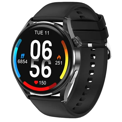 AWEI H35 Smartwatch Bluetooth-Anruf IP68 Wasserdicht Pulsmesser Blutsauerstoffmonitor Sportuhr – Schwarz
