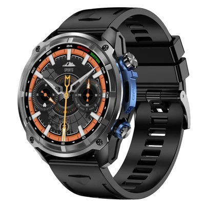 C175C Smart Watch 1.43 inch AMOLED GPS 4GB Memory 860mAh 100+ Sports Modes Watch for Outdoor - Black