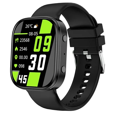 Y3 Smart Watch 1.88 Inch HD Display Heart Rate Blood Oxygen Monitor Bluetooth-compatible Call Wristwatch - Black