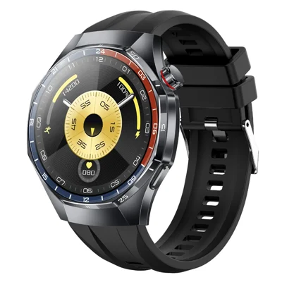 Умные часы Y108 с экраном 1,32 дюйма, AMOLED, с функцией ECG, измерением пульса, уровня кислорода в крови, водонепроницаемые по стандарту IP68, с Bluetooth, функцией вызова, мониторинга здоровья — Потускневший / силиконовый ремешок