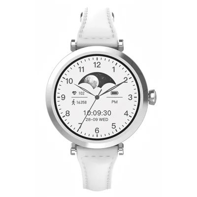 LDNIO SW02 Women Smart Watch 1.19 Inch AMOLED Bluetooth-compatible Call Heart Rate Blood Oxygen ECG Health Monitor - Silver