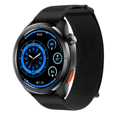 Montre connectée HAYLOU Solar Neo 2 HSR01 écran AMOLED 1,43 pouces Appels Bluetooth-compatible Surveillance de la santé - Noir