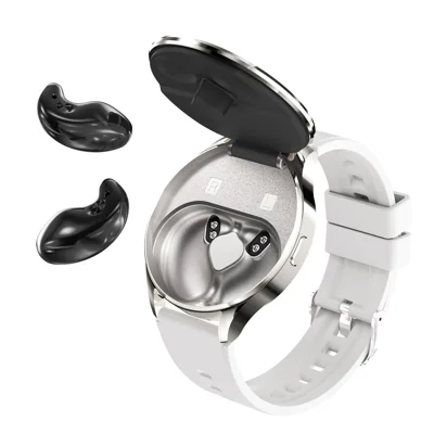 X10pro 2 en 1 Montre Connectée Écouteurs TWS Suivi du Rythme Cardiaque SpO2 Surveillance du Sommeil + de 100 Modes Sport - Blanc