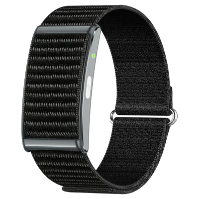 GE54 Screenloze Smartband ECG Hartslag SpO2 Monitor IP68 Waterdicht Bluetooth 5.3 - Zwart
