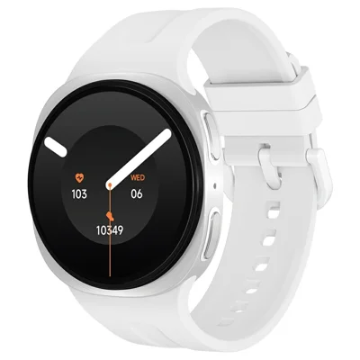 W9 Mini Smartwatch 1,29 Zoll IPS 360 x 360 IP68 wasserdicht NFC BLE 5,4 – Weiß