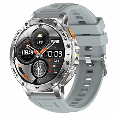 AK112 1.7 inch HD Bluetooth-compatible Calling Smart Watch 100+ Sports Modes, Silicone Strap - Grey