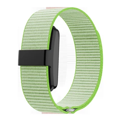 F75 Pulsera Inteligente Sin Pantalla, Resistente al Agua IP68, con Seguimiento de Ritmo Cardíaco, Oxígeno en Sangre y Glucosa No Invasiva - Verde Bambú