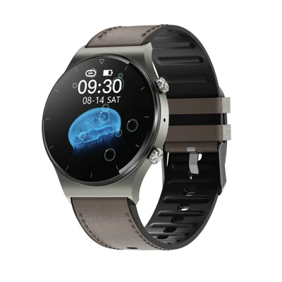 GT16 Smart Watch 1.28 Inch HD Screen Touch Control Waterproof Bluetooth-compatible Call Smart Bracelet Health Monitoring Sports Watch for Men and Women - Brown