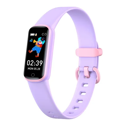Y99PRO 0.96-inch Color Screen Children Smart Watch 11 Sports Mode Fitness Bracelet with Heart Rate, Sleep Monitoring - Purple