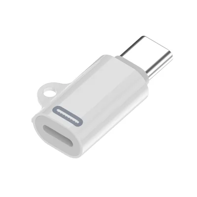 Compatible with iPhone 15 Series 8Pin Female to Type-C Male Adapter 27W PD Fast Charing Adapter with Hook