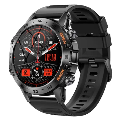 K52 1.39 inch IPS Display Smart Watch Heart Rate Monitor Bluetooth-Compatible Talk Long Standby Sports Bracelet - Black