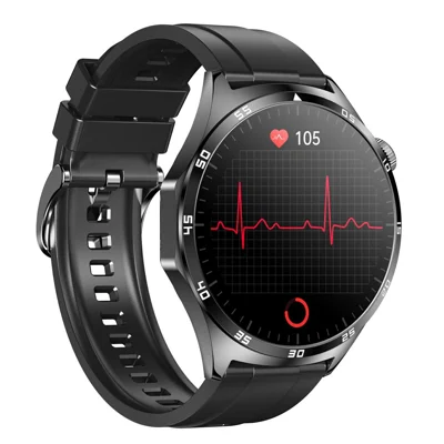 MT300 AMOLED Screen Sports Watch Bluetooth-compatible Call ECG Blood Glucose Health Monitoring Smart Watch - Black