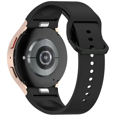 Watch Band for Samsung Galaxy Watch7 / Watch FE / Watch6 / Watch 5 / Watch4 Silicone Wrist Strap - Black