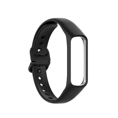 Интегрированный чехол из силикона для ремешка часов Samsung Galaxy Fit 2 SM-R220 - черный