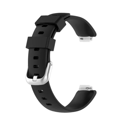 For Fitbit Inspire 2 TPE Smart Watch Replacement Strap [Size: S] - Black
