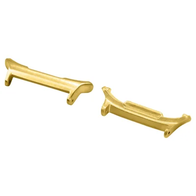 1 Pair Watch Band Adapter for Samsung Galaxy Watch Ultra 47mm Stainless Steel Connector - Gold