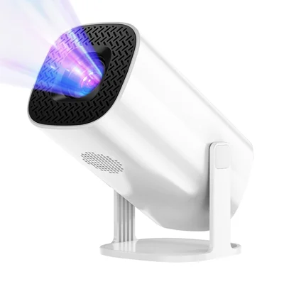 P30 Mini Projector Android 11 WiFi 6 4K 1080P Bluetooth-compatible 5.0 Home Cinema Projector - White / US Plug