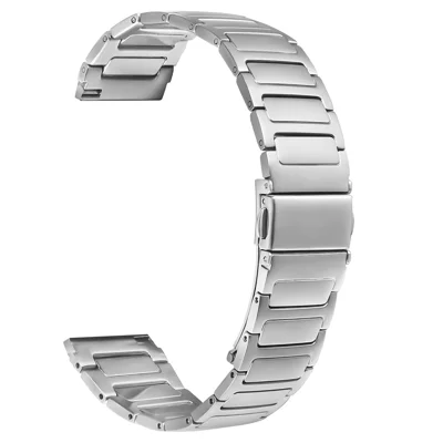 For Huawei Watch GT 3 46mm Silver Watch Band Stainless Steel Metal Watch Strap 