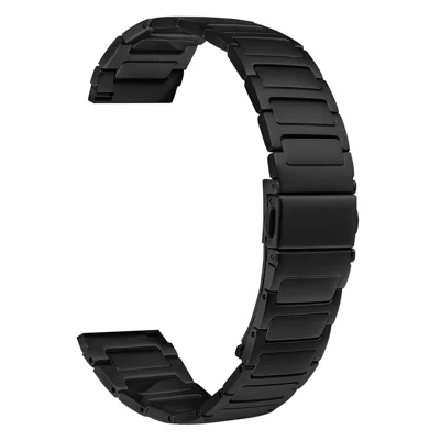 For Huawei Watch GT 42mm / 46mm Metal Watch Band Stainless Steel Adjustable Watch Strap - Black