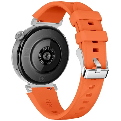KALEBOL 18mm Watch Band For Huawei Watch GT 5 41mm / Watch GT 4 41mm / Garmin Venu 3S Sport Replacement Silicone Strap - Orange