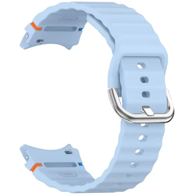 Silicone Band for Samsung Galaxy Watch7 / Watch FE / Watch6 / Watch5 / Watch4 Replacement Strap - Baby Blue