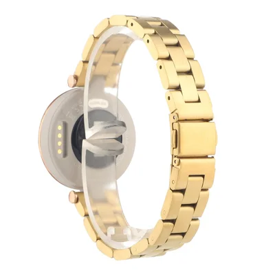Stainless Steel Adjustable Smart Watch Band Replacement Strap for Garmin Lily - Gold
