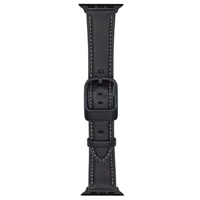 Crazy Horse Texture Waist Pack Buckle Leather Watch Band For Apple Watch Ultra 3 2 1 49mm / Series 11 10 46mm / 9 8 7 45mm / SE3 SE2 SE 6 5 4 44mm / 3 2 1 42mm - Black Brown