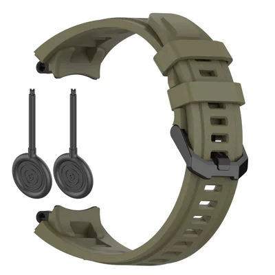 For Huami Amazfit T-Rex 2 Replacement Strap Adjustable Silicone Watch Band - Green