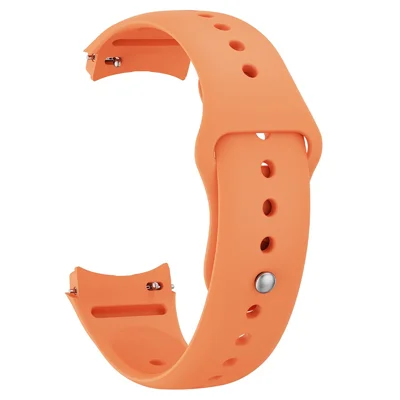 For Huawei Watch 5 46mm Smart Watch Band Reverse Buckle Silicone Wrist Strap - Orange