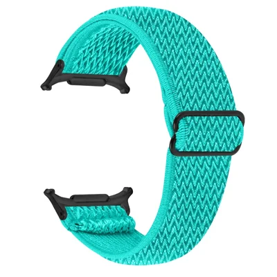 Elastic Band for Samsung Galaxy Watch9 40mm / 44mm /  Watch8 44mm / 40mm / Watch8 Classic 46mm Watch Strap with Black Connector - Mint Green