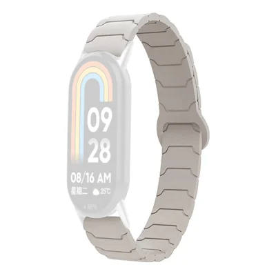 Horlogeband voor Xiaomi Smart Band 10 / 9 / 8 Siliconen Magnetisch Vervangingsbandje - Sterrenlicht