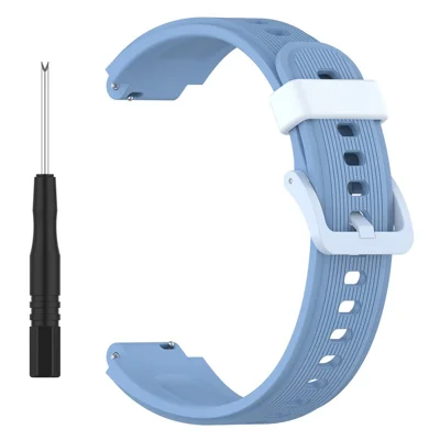 15mm Replacement Strap for Xiaomi Redmi Kids Watch Silicone Watch Band with Tool - Blue