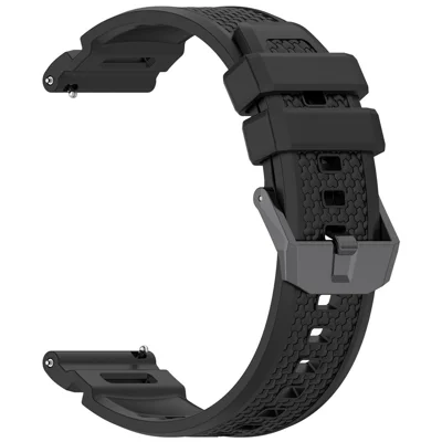 For Garmin Venu X1 / Coros Nomad Watch Band Silicone Sports Replacement Strap - Black