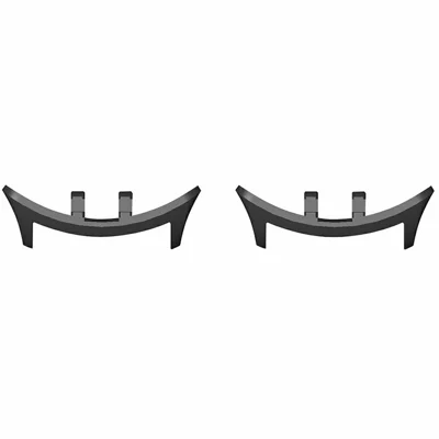 1 Pair For vivo Watch 5  /  iQOO Watch 5 Metal Watch Band Connectors 22mm Inner Diameter - Black
