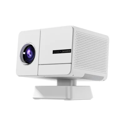 P50Max Android 11 1080P Mini Projector with 2 Gamepads 800 Lumens WiFi Portable Home Theater, 2+16GB - White / EU Plug