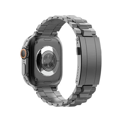 Quick-Release-22m Watch Band For Huawei Watch GT 7 46mm / GT 5 Pro 46mm / GT 5 46mm / GT 4 46mm / GT 3 46mm T-Shape Turtle Back Buckle Titanium Alloy Strap - Grey