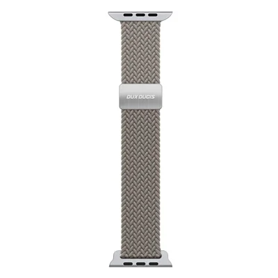 DUX DUCIS Ultra Series Watch Band For Apple Watch Series 12 11 10 42mm / 9 8 7 41mm / SE3 SE2 SE 6 5 4 40mm / 3 2 1 38mm Elastic Nylon Magnetic Strap - Clay