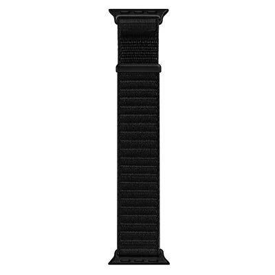 DUX DUCIS YE Series Watch Band For Apple Watch Ultra 4 3 2 1 49mm / Series 12 11 10 46mm / 9 8 7 45mm / SE3 SE2 SE 6 5 4 44mm / 3 2 1 42mm Nylon Braided Loop Strap - Black