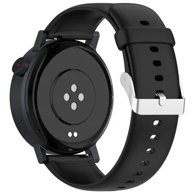Replacement Strap for Nothing CMF Watch 3 Pro / Huawei Watch 3 / 3 Pro / 3 Pro New Silicone Watch Band with Stainless Steel Buckle - Black