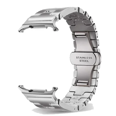 Replacement Strap For Samsung Galaxy Watch9 40mm / 44mm / Watch8 44mm / 40mm / 8 Classic 46mm H Type Metal Watch Band - Silver
