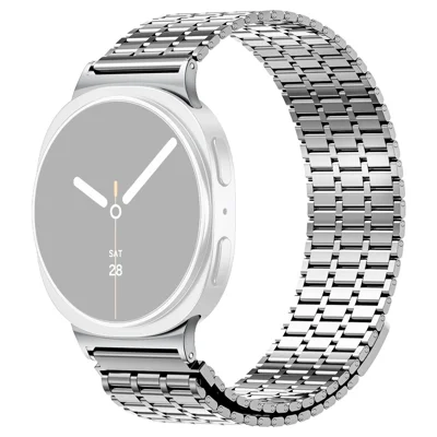 Magnetic Strap for Samsung Galaxy  Watch Ultra2 47mm / Watch Ultra (2025) 47mm / Watch Ultra 47mm Stainless Steel Watch Band, Silver