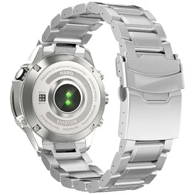 22mm Titanium Alloy Band for Garmin quatix 8 47mm  /  Fenix 7  /  MARQ 2 Captain Quick Release Curved 5-Bead Watch Strap - Silver