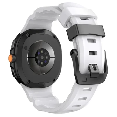Watch Band For Samsung Galaxy Watch8 40mm 44mm / Watch8 Classic 46mm Sports Silicone Wrist Strap - White