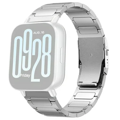Titanium Watchband voor Xiaomi Redmi Watch 5 / 4 / Smart Band 9 Pro / Smart Band 8 Pro H-vormige Gespsband - Zilver