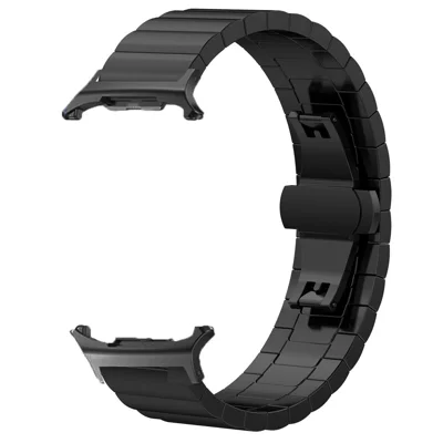 Stainless Steel Watch Band For Samsung Galaxy Watch9 40mm / 44mm / Watch8 40mm / 44mm / Watch8 Classic 46mm Wrist Strap with Splite Butterfly Clasp - Black